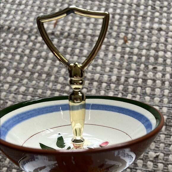 Vintage!! Floral Two-Tiered Serving Tray - Picture 9 of 11